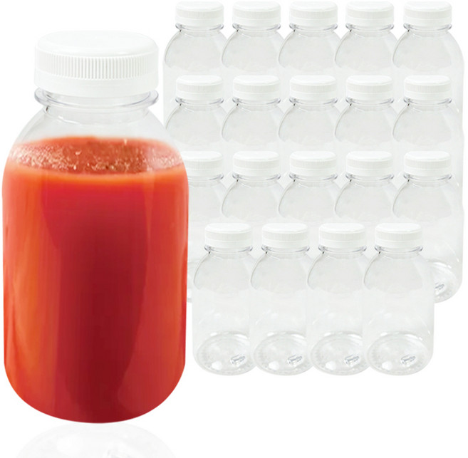 우유병 우유페트병 과일청 소스 커피 공병 (세트), 20개, 500ml