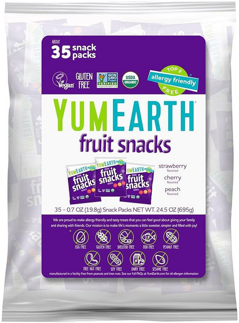 야미얼스 트로피컬 프루트 스낵 과일맛 젤리 19.8g 35팩 1세트, 과일, 1개