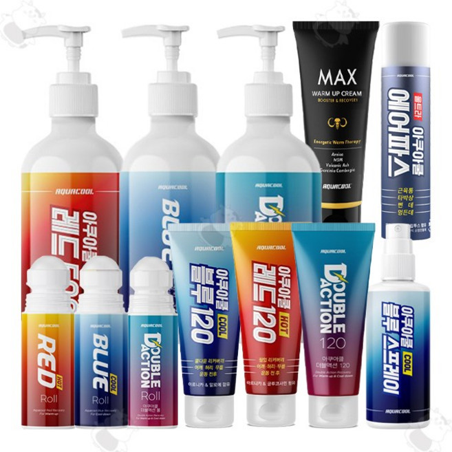 아쿠아쿨 블루 레드 더블액션 맥스 에어파스, 1개, 레드롤, 1개입