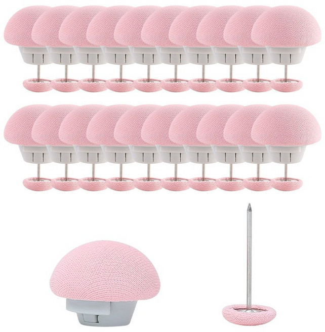 이불고정단추 밀림방지 이불고정핀, 20개, 핑크