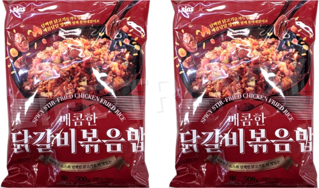 시아스 매콤한 닭갈비 볶음밥, 2개, 500g