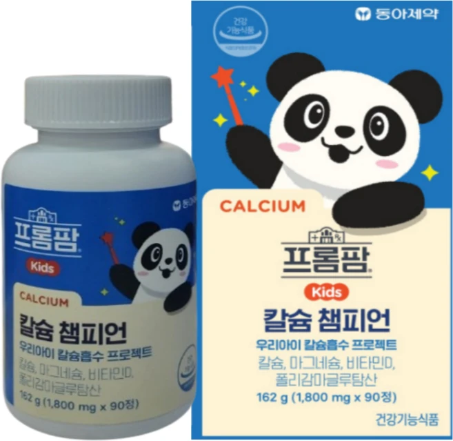 동아제약 프롬팜 칼슘 챔피언 1개월분, 1박스, 90정 - 쿠팡