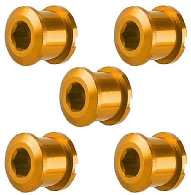 시그니처베이지 자전거 초경량 크랭크 체인링 싱글 볼트 YPZ331, 5개, 골드