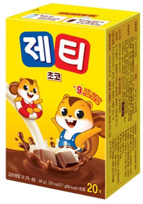 동서 제티 초코 스틱 20T, 20개입, 1개, 17g