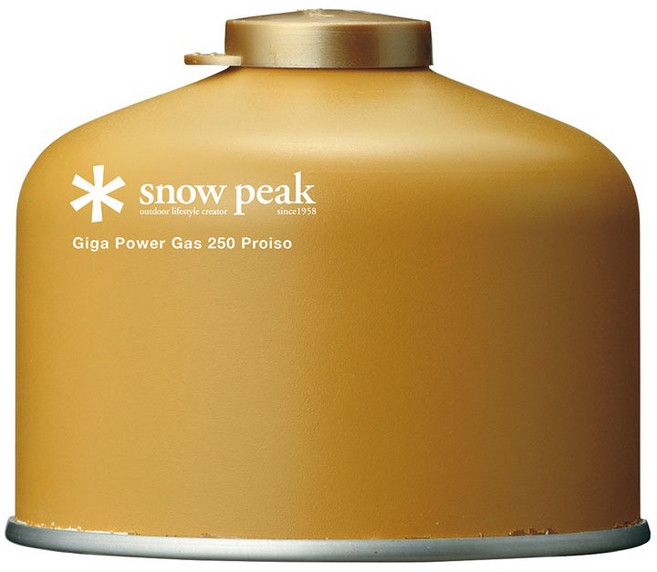 snow peak Giga Power Gas 250 Proiso 高效能瓦斯罐, 1個