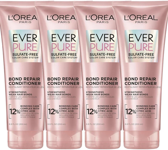 로레알 파리 에버 퓨어 본드 리페어 컨디셔너, 200ml, 4개 - 쿠팡