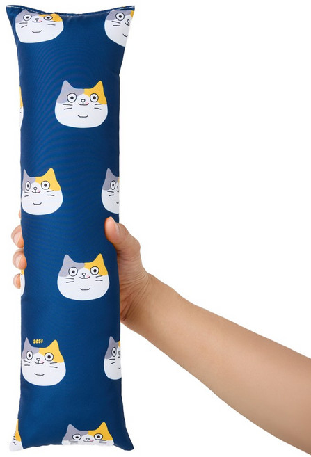 3651 팡팡 대왕 고양이 캣닢쿠션 특대형, 1개, 네이비