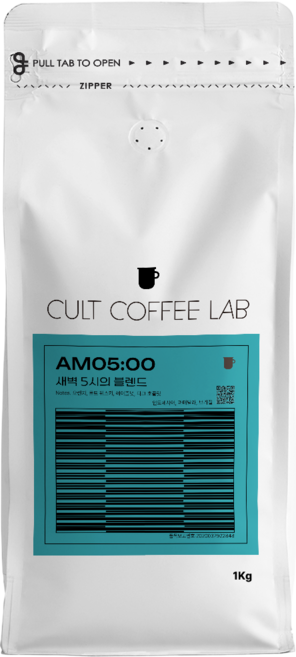 컬트커피랩 초콜릿 로스티드넛 스파이시 묵직한 라떼용 새벽 5시 블렌드 커피원두 당일로스팅, 1개, 1kg, 핸드드립(중간)