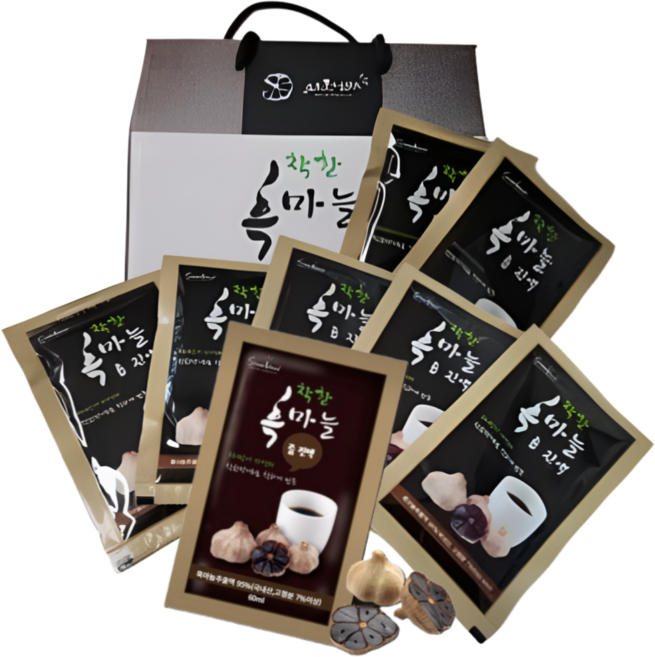 100%국내산 의성마늘로 만든 흑마늘 진액 [무색소 무설탕 무방부제], 4개, 1.8L, (60ml*30포)