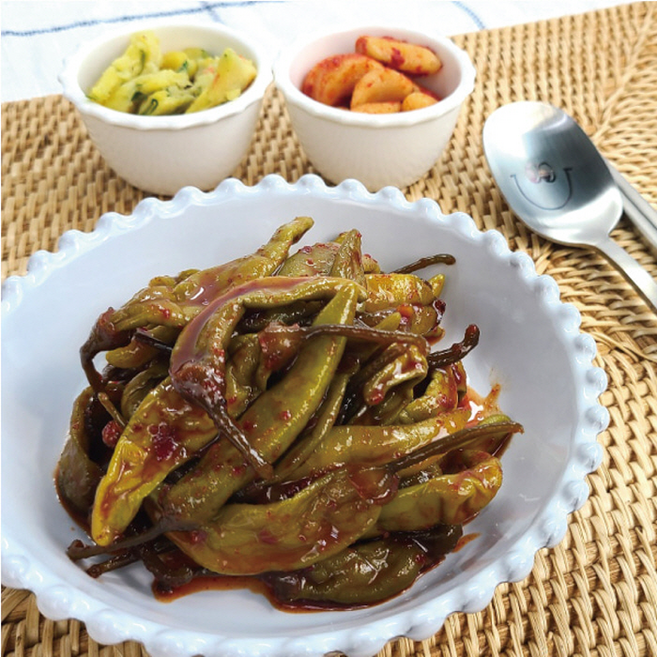 또밥찬 반찬단지 고추무침 1kg 밥반찬, 1개