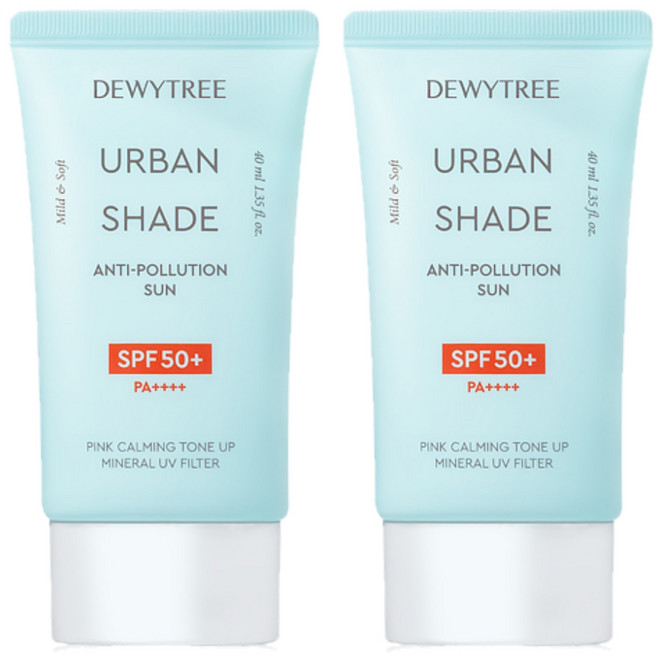 듀이트리 어반쉐이드 안티폴루션 선 SPF50+ PA++++, 40ml, 2개
