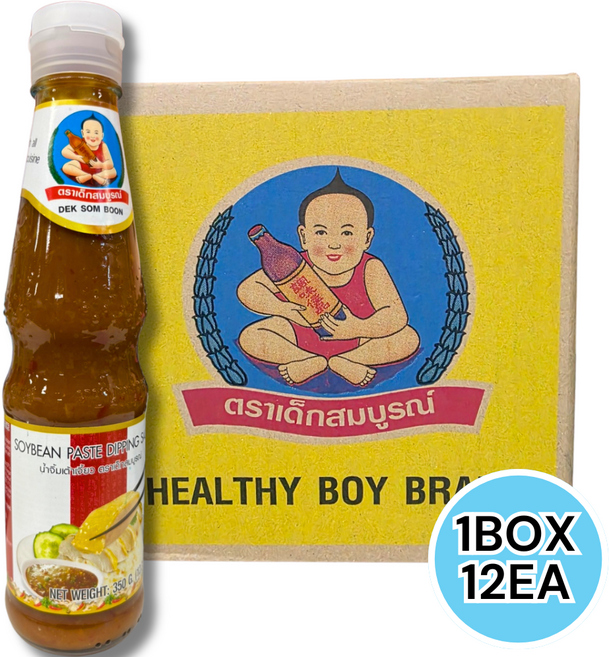 헬씨보이 소이빈 페이스트 딥핑소스 된장 soybean paste dipping sauce 구구쯔, 12개, 350g