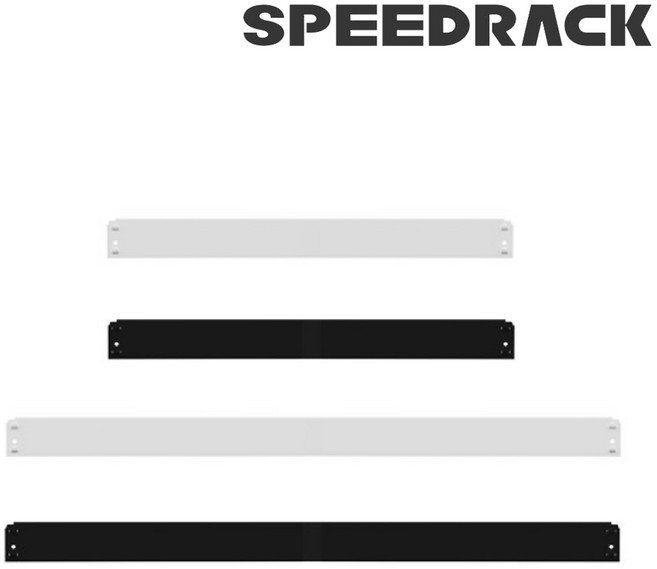 스피드랙 선반 받침 개별 부품, 400mm, 블랙, 1개