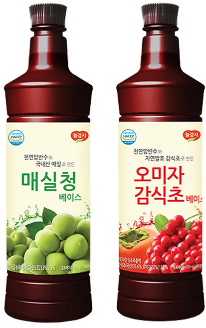 광야 매실청 + 오미자감식초, 970ml