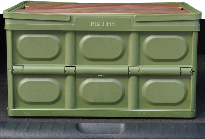 볼체 자동차 트렁크 정리함 55L 폴딩박스 테이블 SUV 승용차 공용 (BC-TOJ-01), 03.포레스트 그린