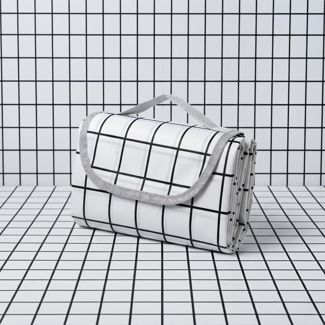 방수 피크닉 대형 돗자리 150x200 접이식 휴대용 벨크로 4인용 캠핑매트, 퓨어 화이트