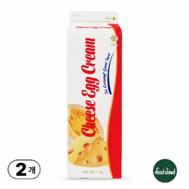 치즈에그필링 치즈에그크림 (에그타르트 베이스), 2개, 1kg