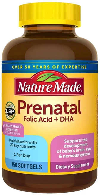 네이처 메이드 프리네탈 멀티 + DHA 150소프트젤, 150정, 1개 - 쿠팡