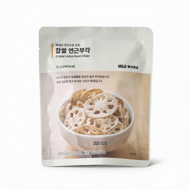 무인양품 국내산 연근으로 만든 찹쌀 연근부각, 기본선택