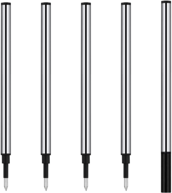 크로마 수성펜 서명펜 리필심 독일잉크 0.5mm (블랙), 5개