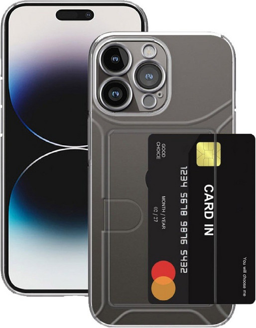 메오르 사이드 카드 수납 젤리 휴대폰 케이스