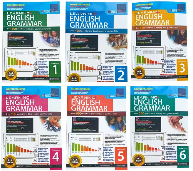 쿠쿠스토어 싱가포르 문법 스파 3-12 세 어린이 학습 영어 시험 자료 책 교과서 노트 권, 01  books grammar