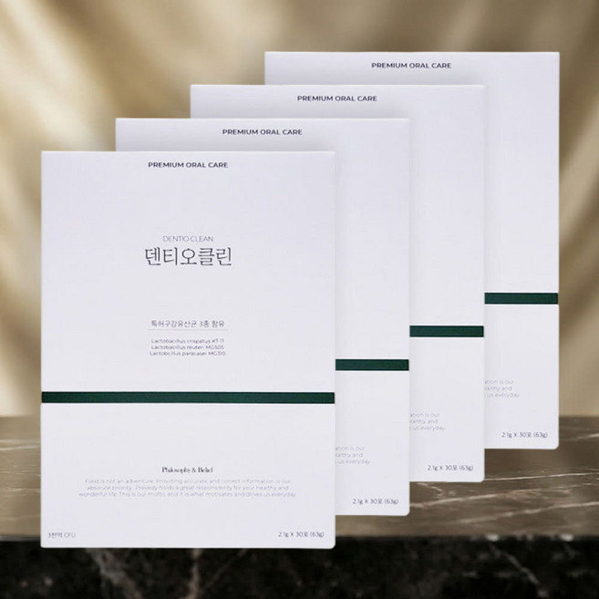 나인멜로 덴티오클린잇몸유산균 덴티오클린구강유산균 덴티오스덴티오클린 구강유산균 덴티오스, 30회분, 4박스