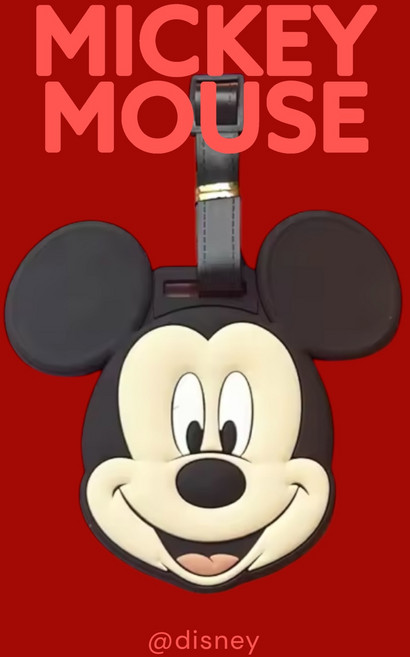 [Disney] 디즈니 미키 미니 수하물 네임택 태그 이름표, 1개, MICKEY