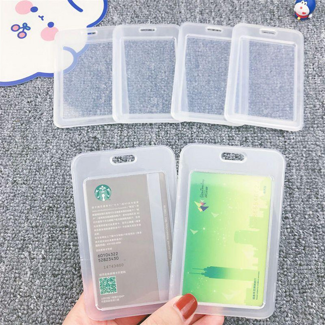 透明翻蓋證件卡套 買8送8發16入