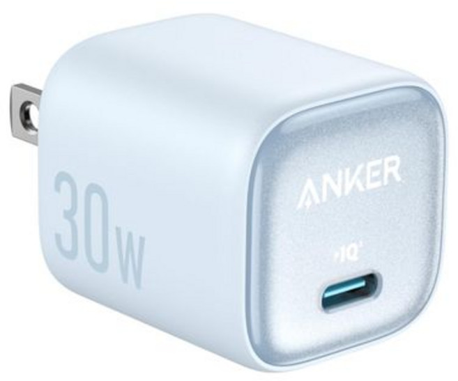 Anker Zolo Charger 30W 블루USB PD 대응PSE 기술 기준 적합PPS 규격 대응 iPhone 16