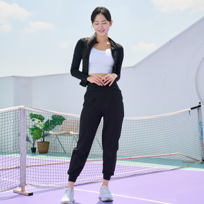 헤인느 여성 하이웨스트 요가 하렘 조거 팬츠 요가복 필라테스복 바지