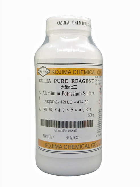 大港化工原料行 硫酸鋁鉀 試藥一級 500g, 1個