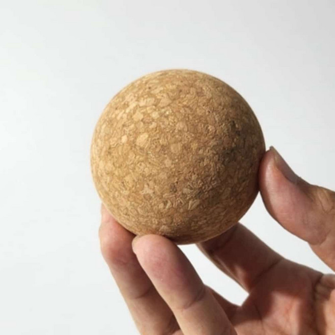 머슬잇 코르크 마사지볼 지압 요가볼, 코르크볼(65mm), 1개