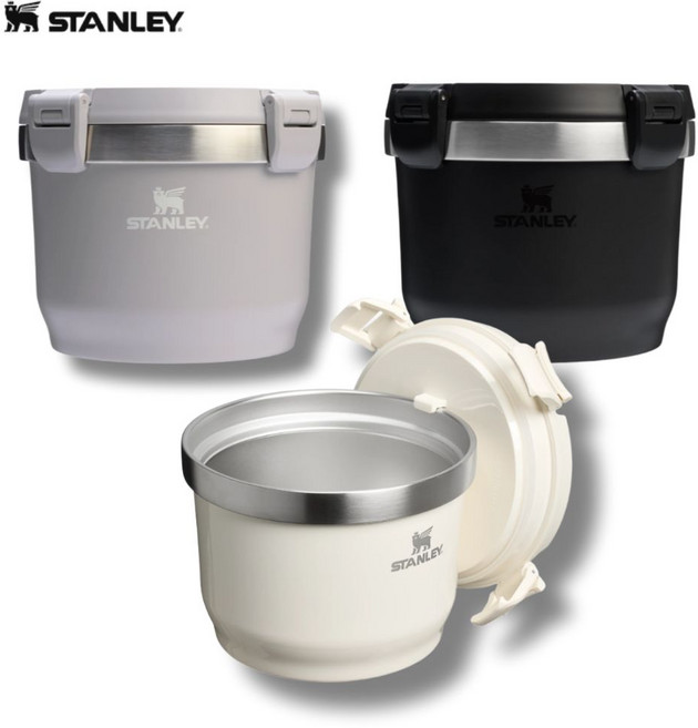 스탠리 밥통 국통 죽통 보온통 크록 캠핑용 2.8L 스텐리 Stanley Pot 미국직구, 블랙, 1개