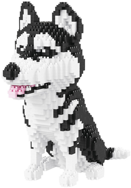 [알꿀밤-나노블럭-마이펫] BA빅 허스키, 1개