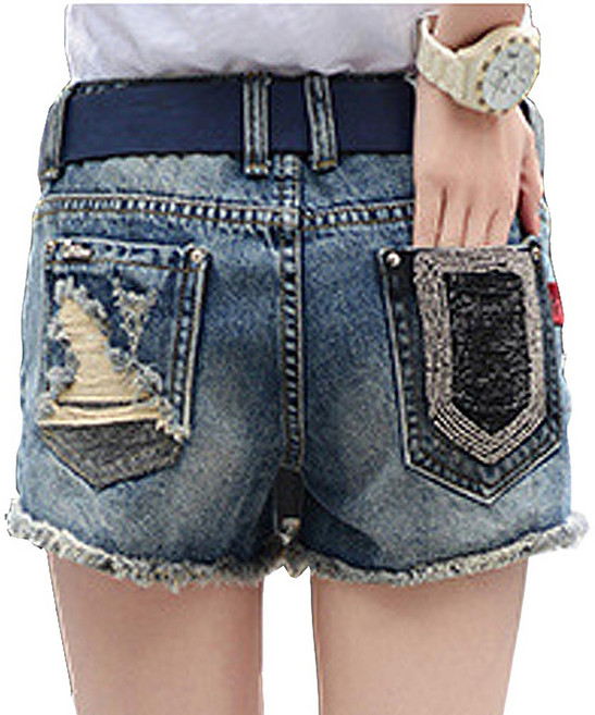 비브랜드 여성 데님 청 반바지 빈티지 숏팬츠 9912