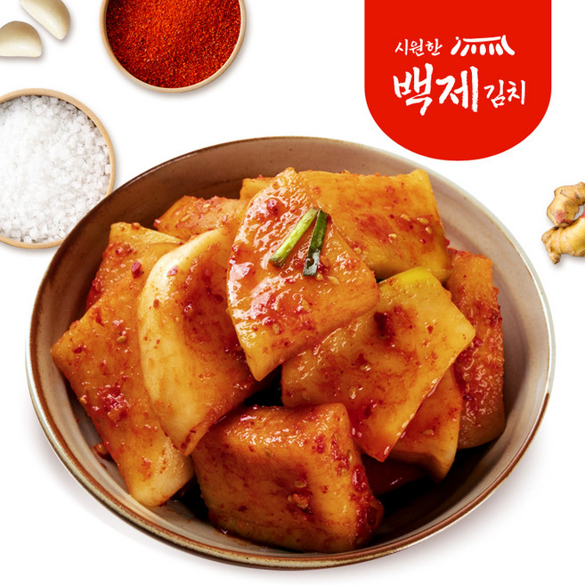 시원한 백제 석박지 3kg, 1개