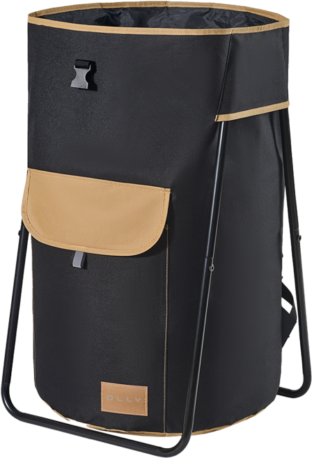 올리 대형빨래바구니 120L 대용량 세탁물바구니 빨래가방 런드리백 OLLB01, 블랙