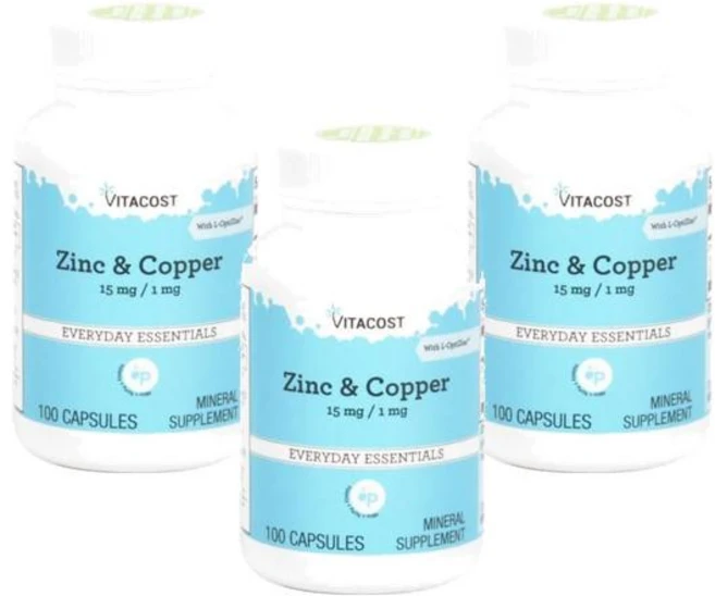 비타코스트 아연 구리 15mg 1mg 캡슐 100정, 3개 - 쿠팡