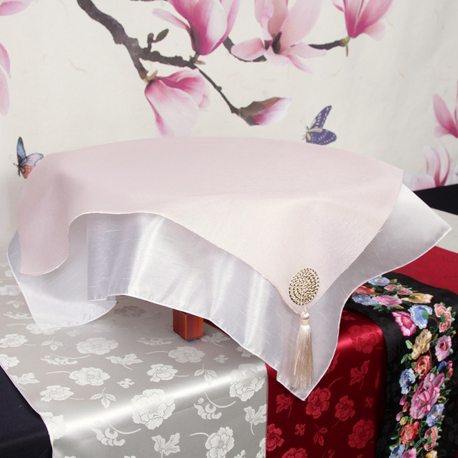 원형상보자기세트 7번 돌상테이블보 전통테이블보, 원형상보자기세트07번(살구), 1개