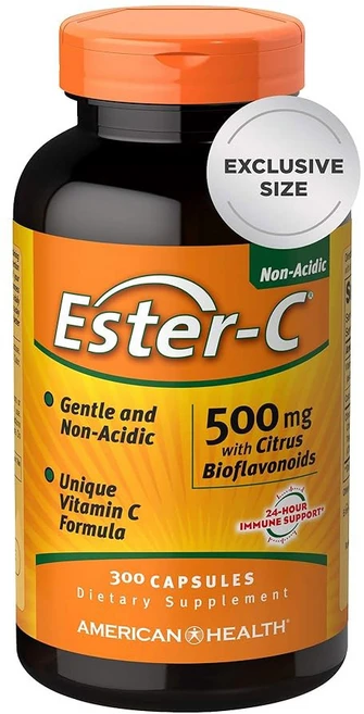 시트러스 바이오플라보노이드 500밀리그램 240캡슐이 함유된 아메리칸 헬스 에스터-비타민, 1개 - 쿠팡