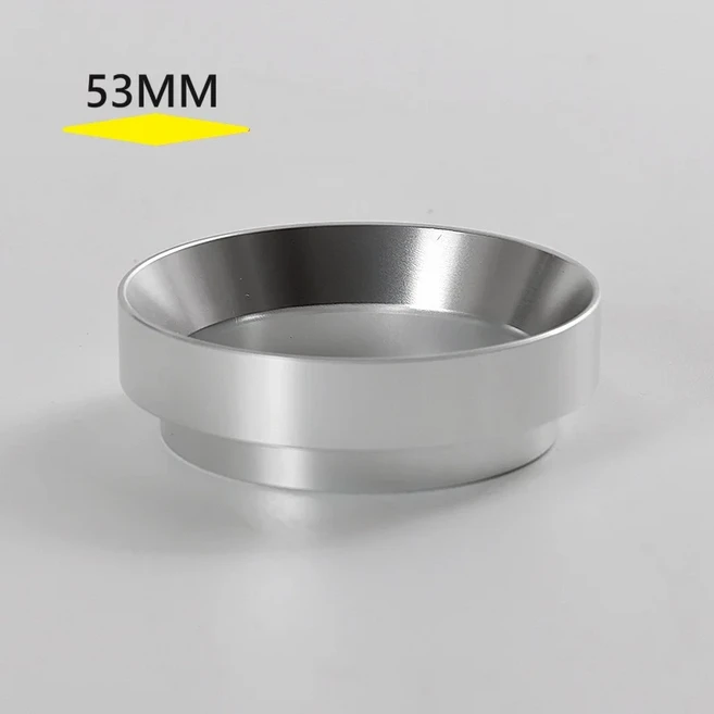 커피 도징 링 마그네틱 에스프레소 깔때기 Delonghi Breville 포타필터 바리스타 도구 액세서리 51mm, 05 53MM Silver