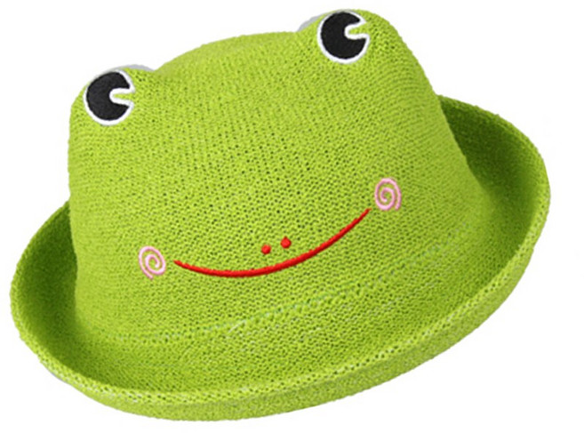 개구리모자 생일 파티 개구리 모자 선물, 1개, 그린색