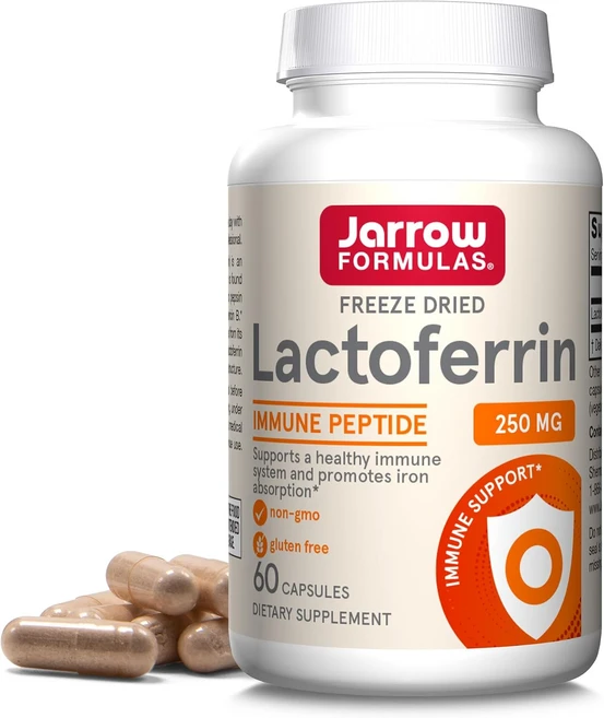자로우 포뮬러스 Lactoferrin 250 mg 캡슐 60정, 1개 - 쿠팡