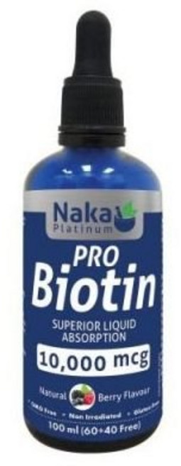 나카 허브 앤 비타민 나카 플래티넘 PRO 비오틴 10000mcg 베리 100mL, 1개
