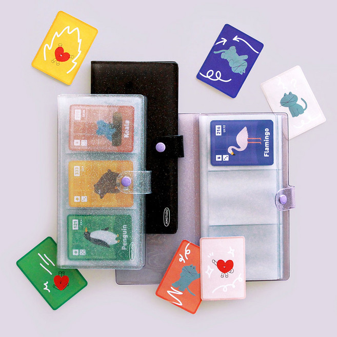 초음파앨범 찍스 포토북 졸업포토 개인책 추억 선물 게임카드북 카드 포카 폴라로이드 앨범 3단수납 보관함, 01 다이아