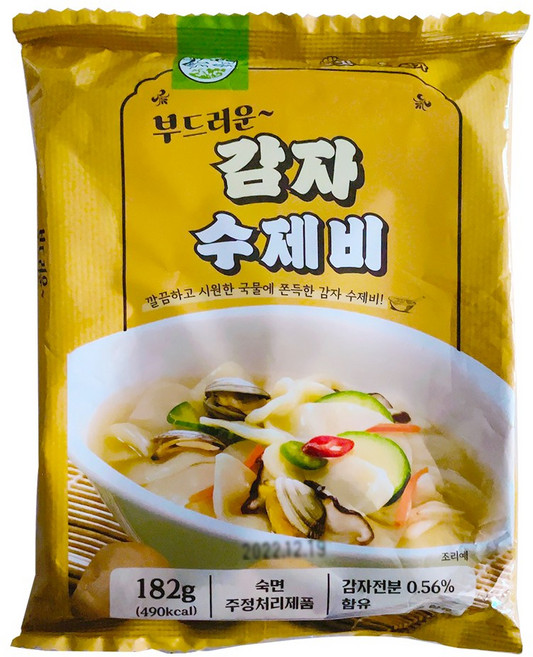 부드러운 감자수제비 182g (1인분) _소스포함, 1개