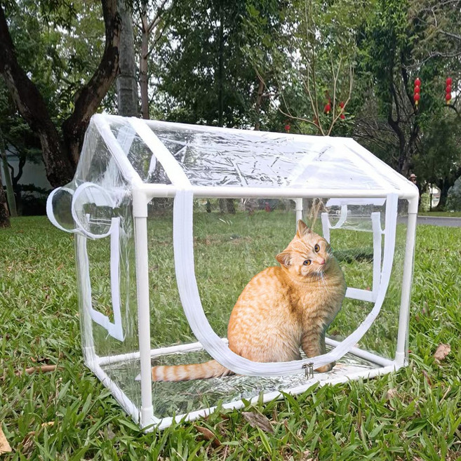 길고양이집 급식소 방수 보온 야외 가림막 비닐하우스, 1개, one color