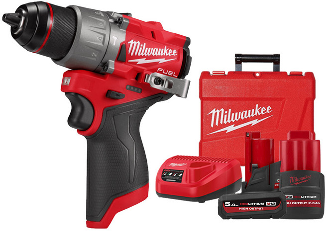 밀워키 해머드라이버 배터리 2개 풀세트 M12 FPD2-5252 / 전동드라이버 드릴 충전