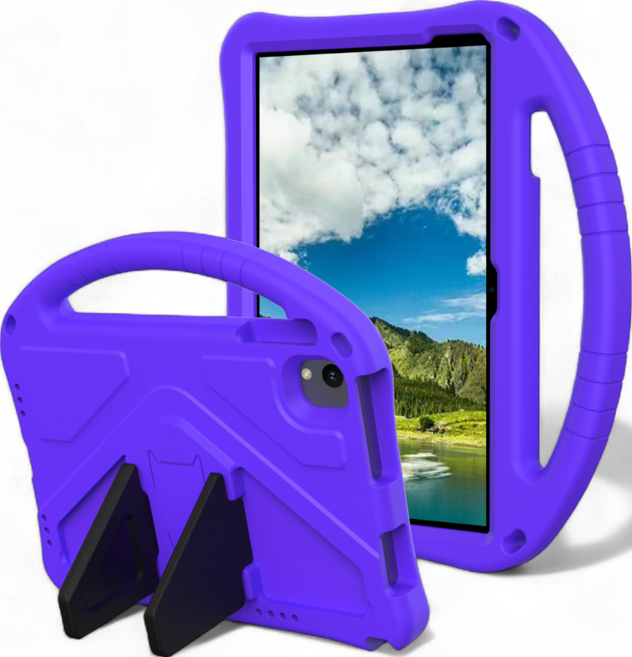 C107 10.1인치 EVA폼 핸드그립 스탠딩 케이스, PURPLE, 1개